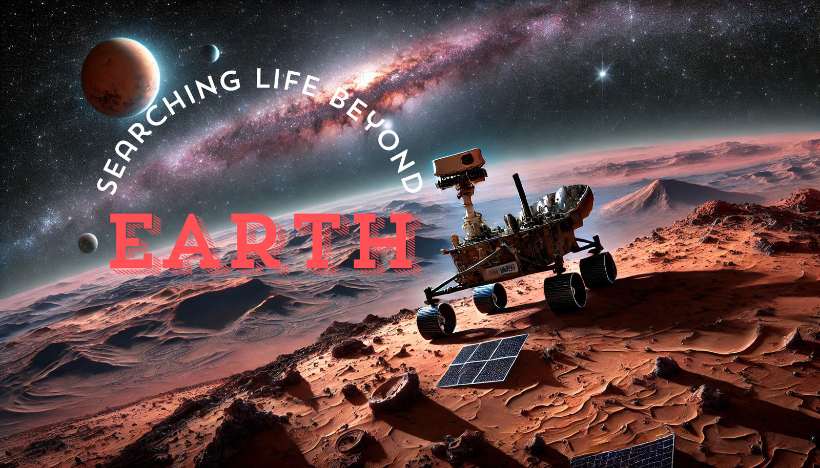 NASA spacecraft exploring Mars and searching for signs of life beyond Earth.